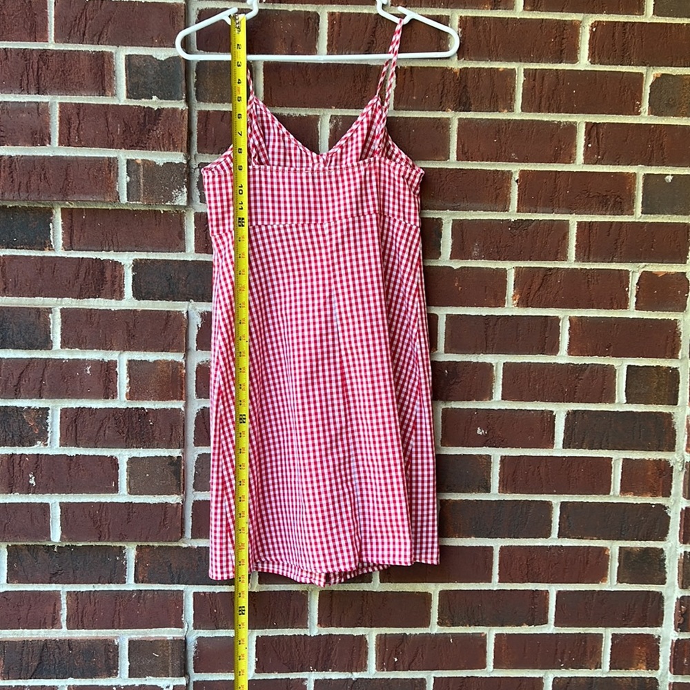 Soprano Gingham Adjustable Spaghetti Strap Button… - image 4